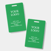 Eenvoudige elegante aangepaste logo hier pasen bed badge (Voor- en achterkant)
