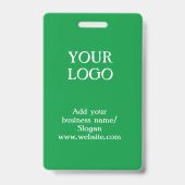 Eenvoudige elegante aangepaste logo hier pasen bed badge (Achterkant)