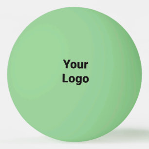 Eenvoudige elegante aangepaste logo hier voor bedr pingpongbal