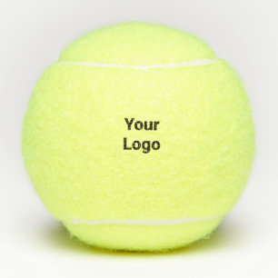Eenvoudige elegante aangepaste logo hier voor bedr tennisballen