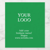 Eenvoudige elegante aangepaste logo hier voor bedr wijn etiket (Enkel label)