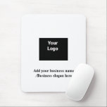 Eenvoudige elegante aangepaste logo in bedrijfsmui muismat<br><div class="desc">Ontwerp</div>
