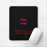 Eenvoudige elegante aangepaste logo in bedrijfsmui muismat<br><div class="desc">Ontwerp</div>