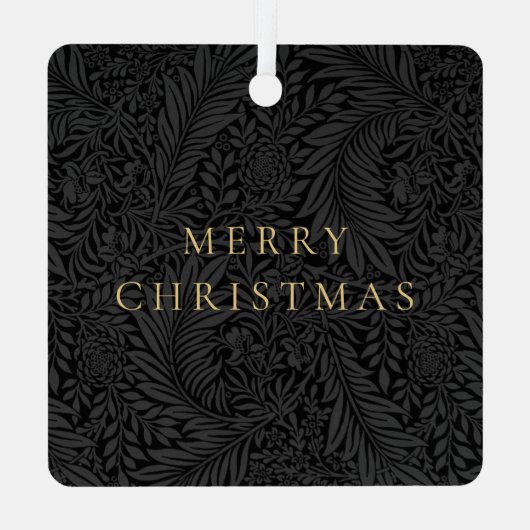 Eenvoudige Elegante Aangepaste Naam van het huisdi Metalen Ornament (Achterkant)