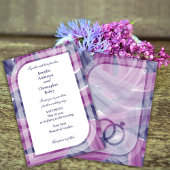 Eenvoudige elegante acryl bruiloft kaart