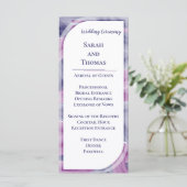 Eenvoudige Elegante Acryl Schilderen Trouwprogramm (Staand voorkant)