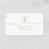 Eenvoudige elegante advocaat / advocaat Visitekaar Visitekaartje (Voorkant)