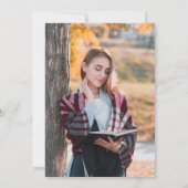 Eenvoudige Elegante Afstuderen Foto Aankondiging (Achterkant)