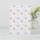Eenvoudige Elegante Aquarel Hydrangea Bloemen Kaart (Staand voorkant)