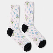 Eenvoudige Elegante Aquarel Hydrangea Bloemen Sokken (Rechts)