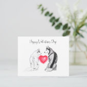 Eenvoudige elegante aquarel. kaart (Staand voorkant)