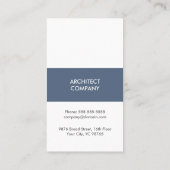 Eenvoudige Elegante Architect Bouw Industrie Visitekaartje (Achterkant)