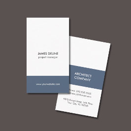 Eenvoudige Elegante Architect Bouw Industrie Visitekaartje