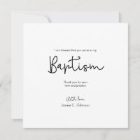 Eenvoudige Elegante Baby foto aangepaste doop