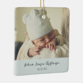 Eenvoudige & elegante Baby's Eerste Verjaardag Ker Keramisch Ornament (Rechts)