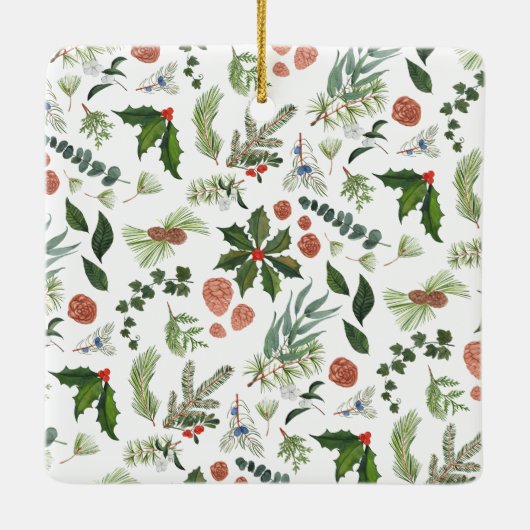 Eenvoudige & elegante Baby's Eerste Verjaardag Ker Keramisch Ornament (Achterkant)