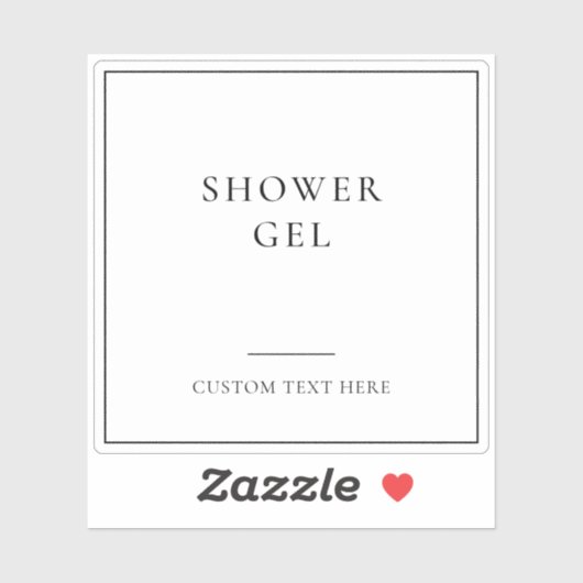 Eenvoudige elegante badkamer Home Organisatie Labe Sticker (Vel)