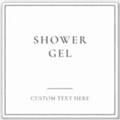 Eenvoudige elegante badkamer Home Organisatie Labe Sticker (Voorkant)