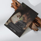 Eenvoudige & elegante bakstenen overlay foto bruil kaart