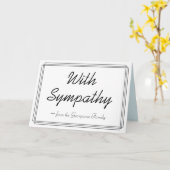 Eenvoudige, elegante, begrafeniscondoleances Kaart (Gele Bloem)