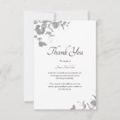 Eenvoudige Elegante Begrafenissympathie Condoleanc Bedankkaart (Voorkant)