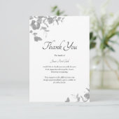 Eenvoudige Elegante Begrafenissympathie Condoleanc Bedankkaart (Staand voorkant)