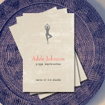 Eenvoudige elegante beige-kraatches Pictogram Yoga Flyer<br><div class="desc">Elegant aanpasbare flyer-sjabloon met koele beige krasachtergrond. U kunt een aanpassing met jouw tekst maken.</div>