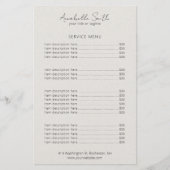 Eenvoudige Elegante Beige Minimalistische Moderne  (Voorkant)