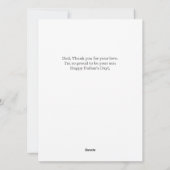 Eenvoudige elegante beste vader ooit | Vaderdag fo Feestdagenkaart (Achterkant)