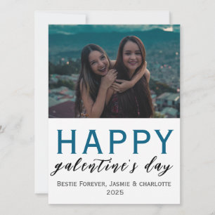 Eenvoudige Elegante Bestfriend Galentine's dag Feestdagenkaart