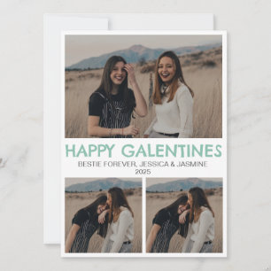 Eenvoudige Elegante Bestfriend Galentine's dag Feestdagenkaart