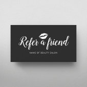 Eenvoudige Elegante Black and White Lips Referral 