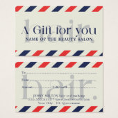 Eenvoudige Elegante Blauwe Rode Gift Schoonheid Visitekaartje (Voorkant /achterkant)