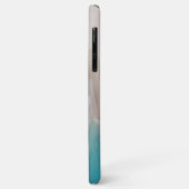 Eenvoudige Elegante Blauwe Strand Typografie Naam Case-Mate iPhone Case (Achterkant/links)