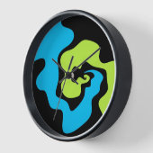 Eenvoudige elegante blauwe zwarte Abstracte vormen (Hoek)