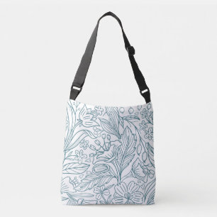Eenvoudige Elegante Bloem Hibiscus Bladeren   Crossbody Tas