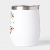 Eenvoudige Elegante Bloemen Huwelijk Thermische Wi (Links)