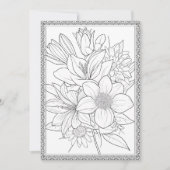 Eenvoudige elegante bloemenkleur uw eigen Wenskaar Bedankkaart (Voorkant)