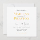 Eenvoudige elegante blokcirkel kaart (Achterkant)