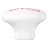 Eenvoudige & Elegante Blush Vlinder Keramische kno Knop (Zijkant)