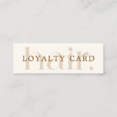 Eenvoudige elegante Boho Brown Beauty Flat Klantenkaartje (Voorkant)