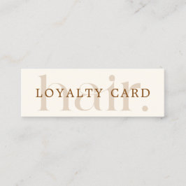 Eenvoudige elegante Boho Brown Beauty Flat Klantenkaartje