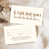 Eenvoudige elegante Boho Brown Beauty Visitekaartje