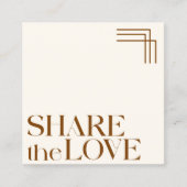 Eenvoudige Elegante Boho Brown Verwijzende Kaart (Voorkant)