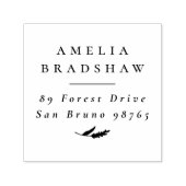 Eenvoudige elegante Boho Spring retouradres Zelfinktende Stempel (Design)