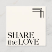 Eenvoudige Elegante Boho Zwart Wit Referral Kaart (Voorkant)