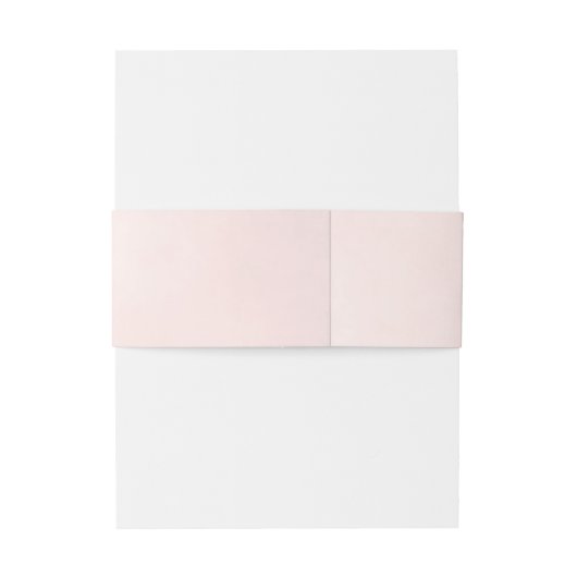 Eenvoudige Elegante Bord Blush Roze Bruiloft Uitnodigingen Wikkel (Achterkant Voorbeeld)