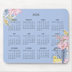 Eenvoudige Elegante Botanische 2026 Agenda Muism Muismat