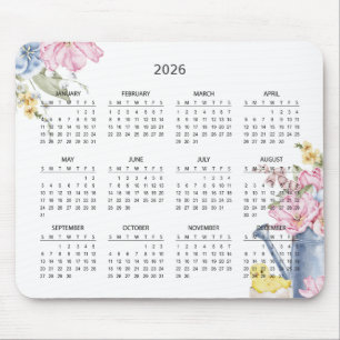 Eenvoudige Elegante Botanische 2026 Agenda Muism Muismat
