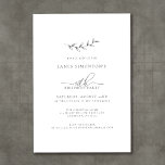 Eenvoudige elegante botanische 40e verjaardag kaart<br><div class="desc">Een eenvoudige handgetekende botanische takje combineert met luchtige kalligrafie en traditionele typografie om een fusieontwerp te creëer dat een man of vrouw comfortabel zou kunnen gebruiken. Donkergrijze tekst op wit is de perfecte keuze voor elk seizoen.</div>